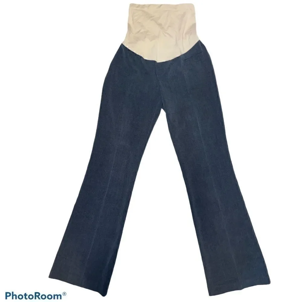Motherhood Maternity Gray Flare Stretch Pants NWT